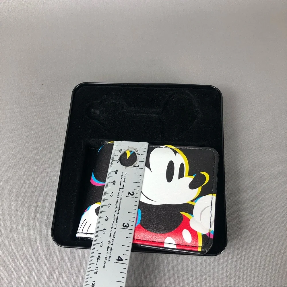 Disney Mickey Mouse Face Buckle Down Bi-Fold Wallet